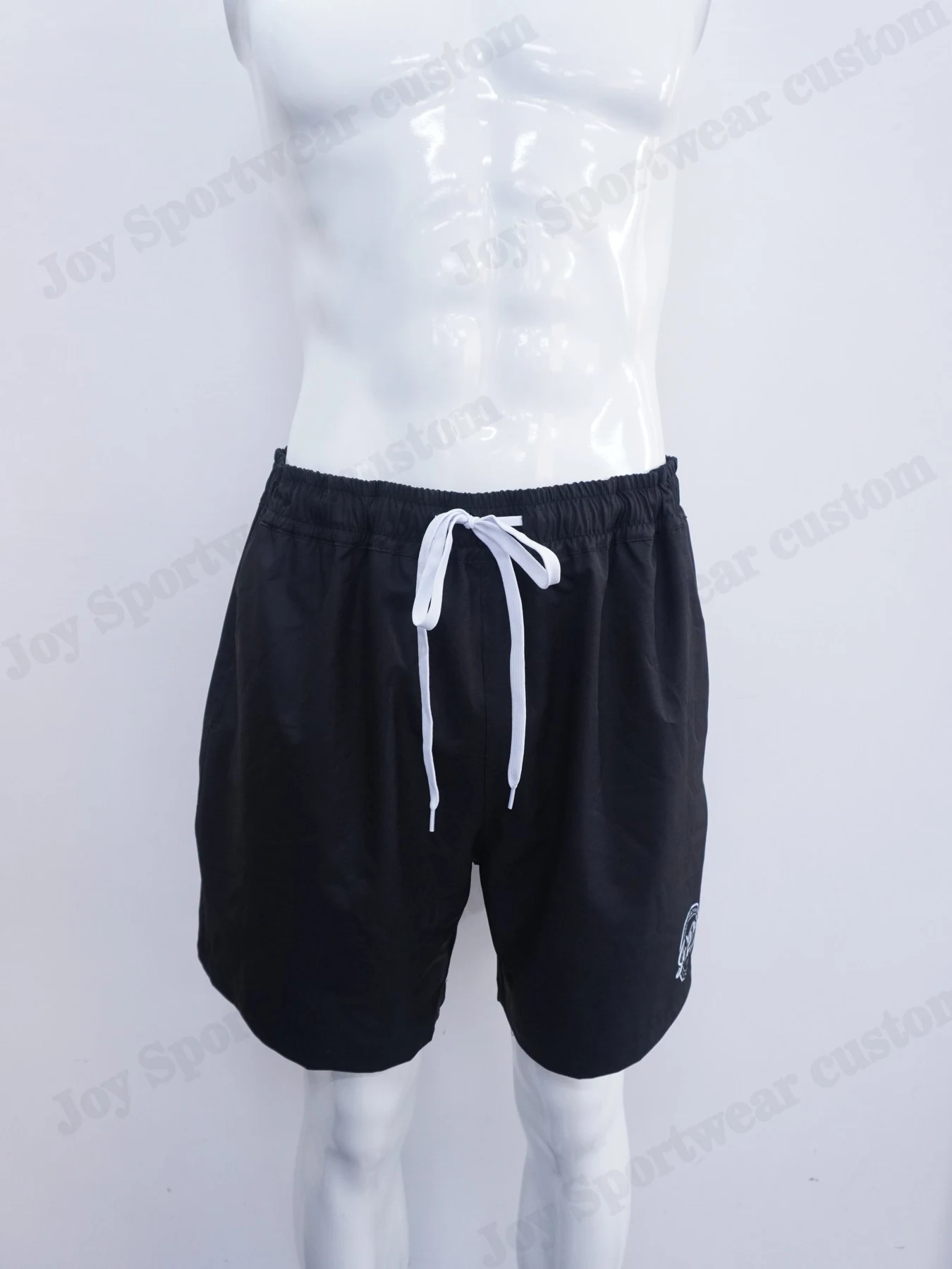 black swim shorts